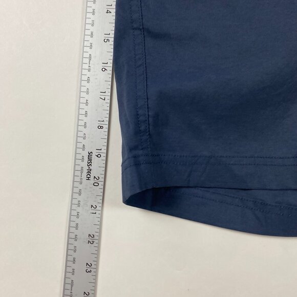 Duluth Trading Co Belted Shorts Mens XL Blue Nylon Spandex Elastic Waist - Picture 10 of 11